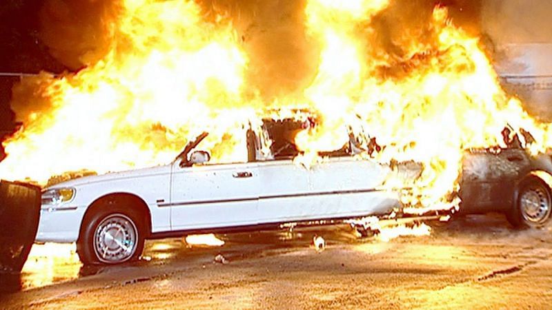 Vince McMahon&#039;s infamous limo explosion storyline