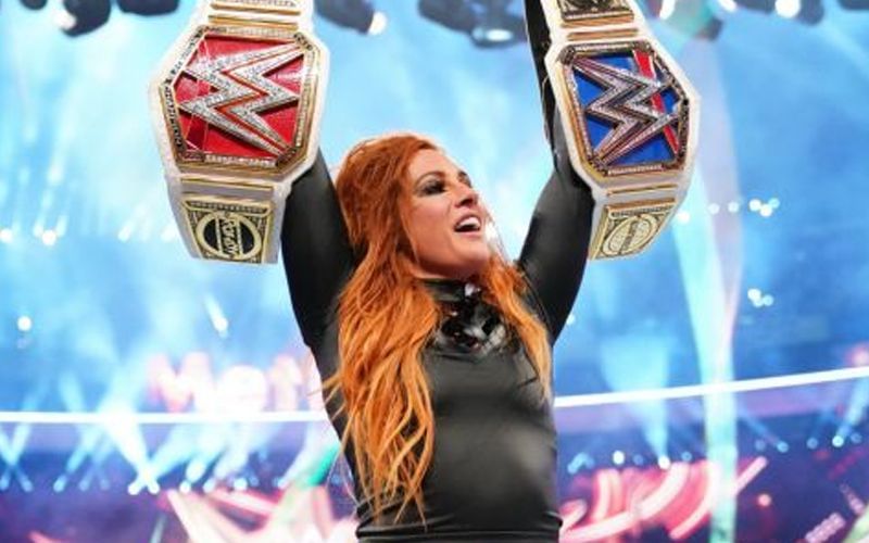 Becky 2 Belts at WrestleMania 35