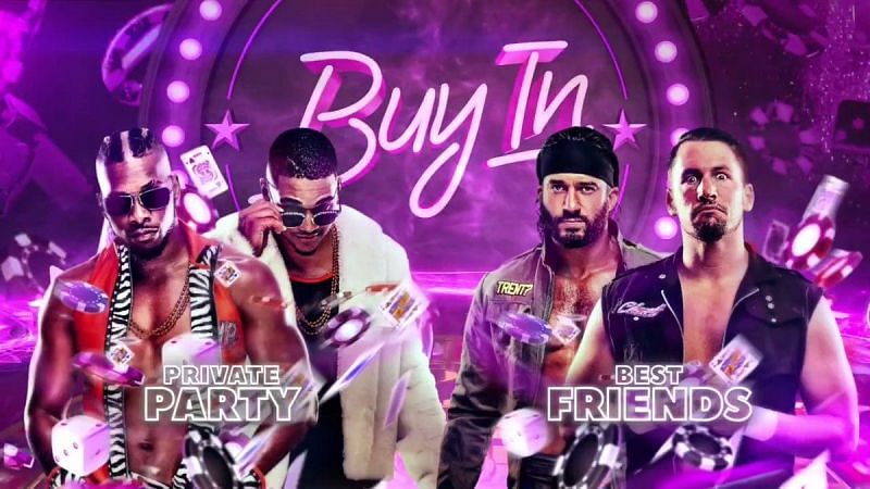 Double or Nothing 2020: The Buy In Pre-show: Best Friends vs Private Party for a Tag Team Title future title shot.