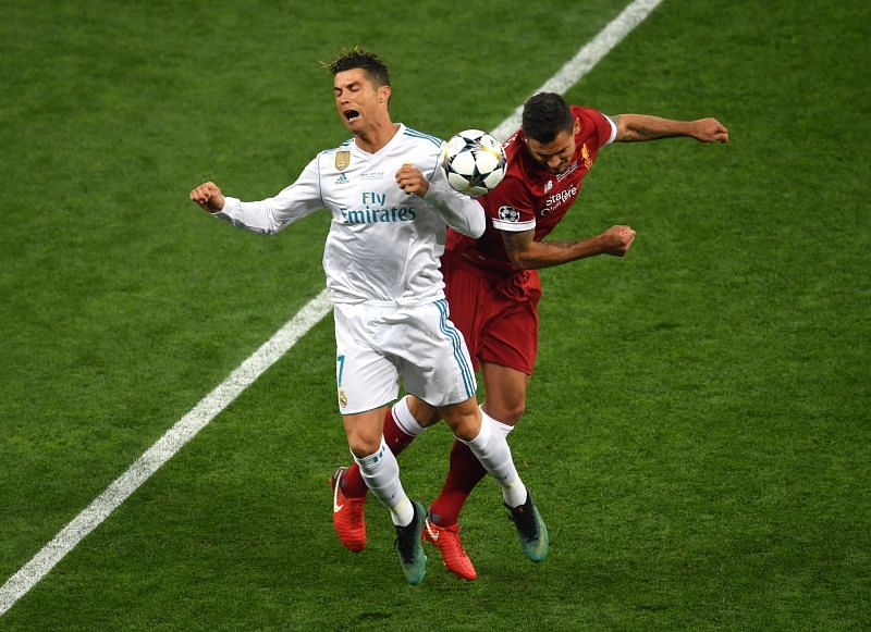 Lovren and Ronaldo faced each other in the 2018 UCL final