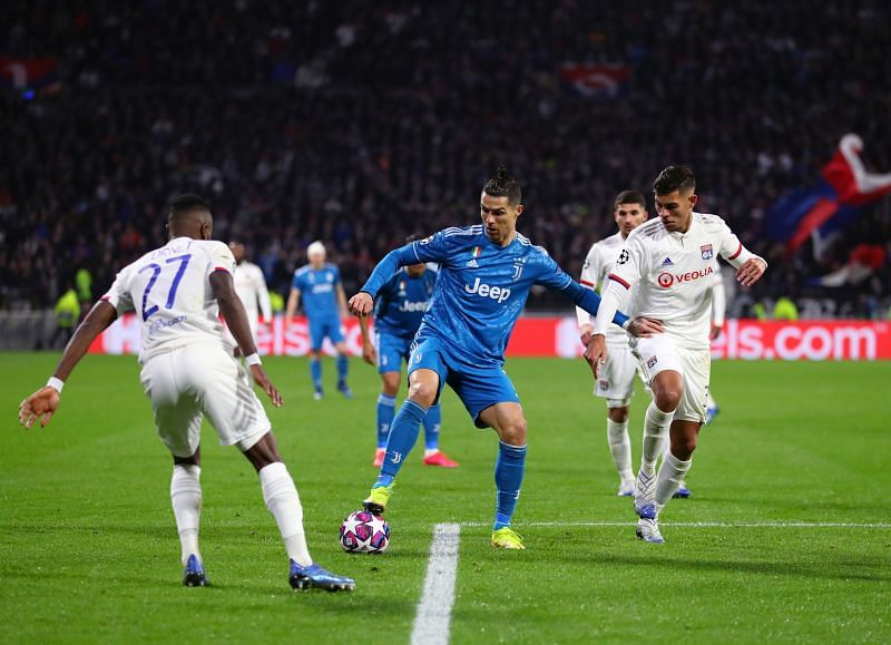 Ronaldo and his Juventus teammates struggled against Lyon in their surprise first leg defeat