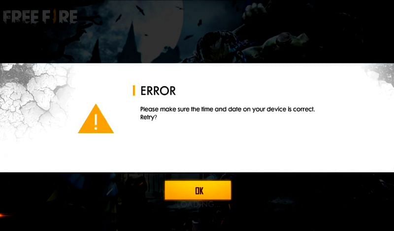 Steps to solve Free Fire Date and Time Error