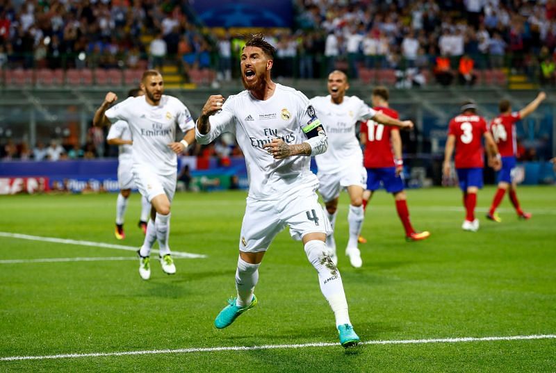 Ramos stunned Atletico Madrid by scoring a trademark header