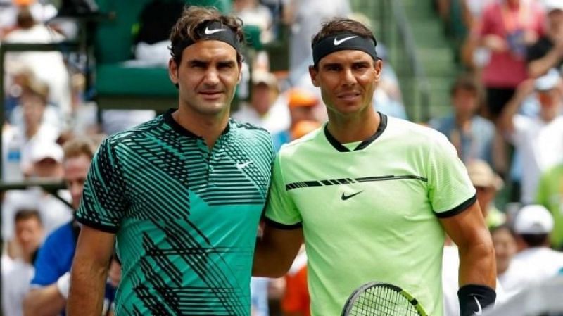 Roger Federer (left) and Rafael Nadal put into practice the essence of the sport: Toni