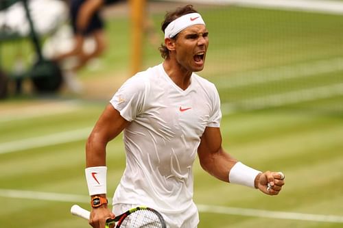 Rafael Nadal at Wimbledon 2018