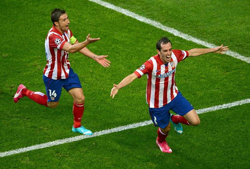 Godin&#039;s first-half header gave Atletico the lead, though Real broke their hearts late on and went on to win