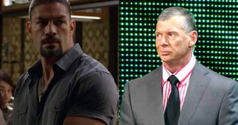 Roman Reigns and Vince McMahon.