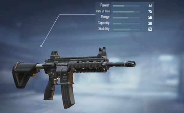 M416 with its stats