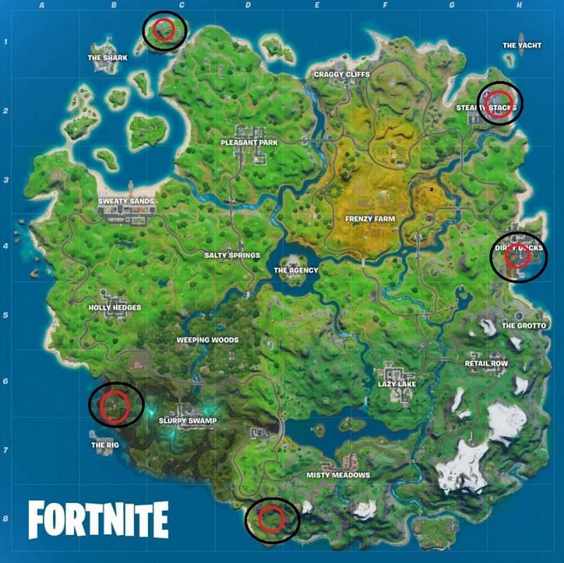 Golden Pipe Wrench Locations in Fortnite - Image credit: Forbes/Epic Games