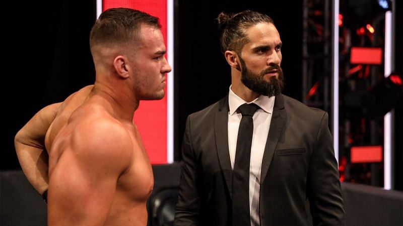 Seth Rollins with his latest recruit