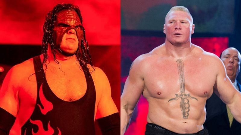 WWE Legends Kane and Brock Lesnar
