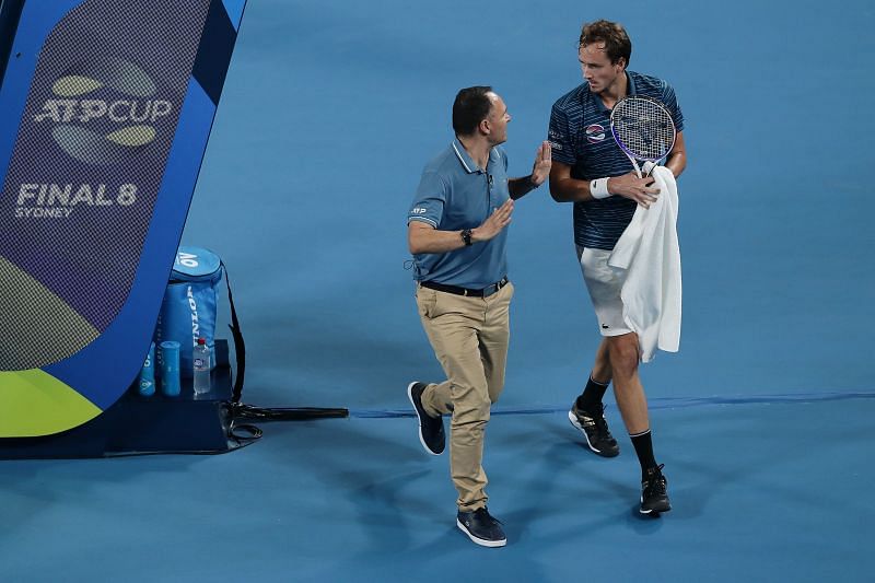 Diego Schwartzman had an argument with Daniil Medvedev