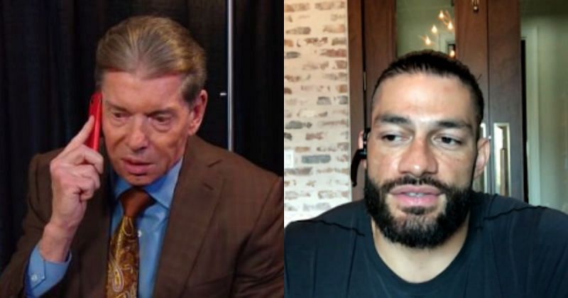 Vince McMahon and Roman Reigns.