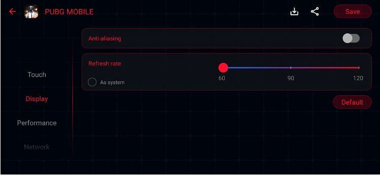 Set the refresh rate at 60Hz