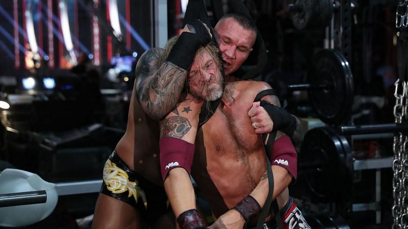 Edge and Randy Orton at WrestleMania 36