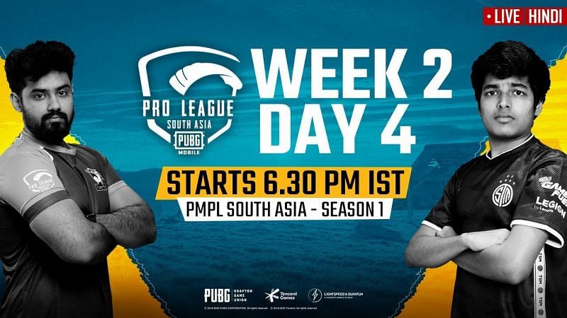 PMPL South Asia 2020 Week 2 Day 4 Schedule