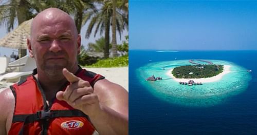 Dana White said that he will stay on the island for a month.