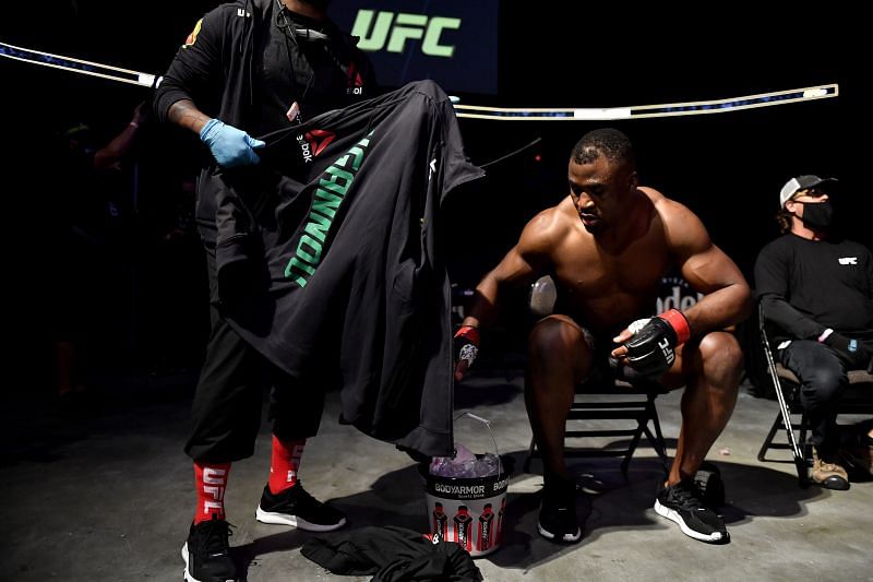 Knockout artist Francis Ngannou is a potential opponent for Jones at heavyweight