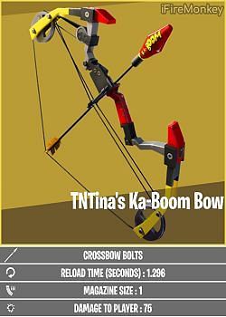 A photo of Tntina&#039;s Ka-boom Bow leaked by dataminer ifiremonkey