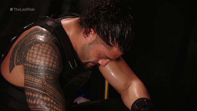 Roman Reigns reaction to his WrestleMania 33 match