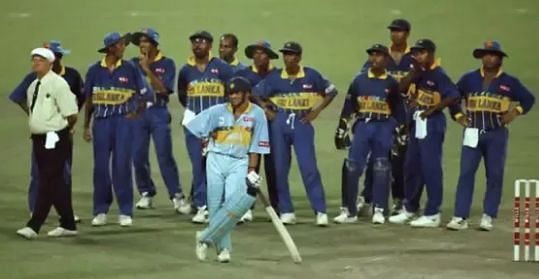 भारत-श्रीलंका, 1996 वर्ल्ड कप में ऐसा हुआ था