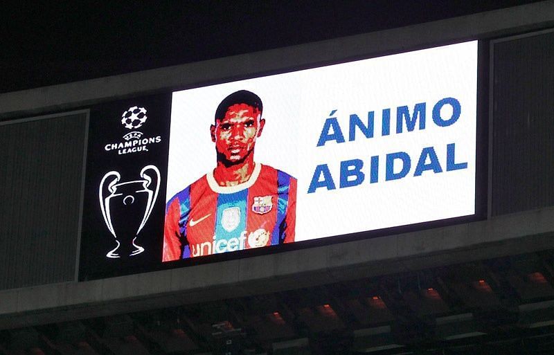 Real Madrid&#039;s tribute to Eric Abidal. PC: Real Madrid Twitter