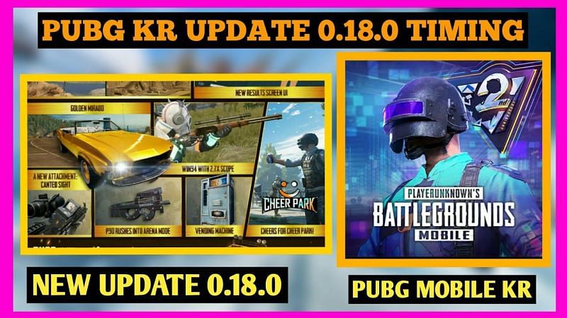 PUBG Mobile Kr 0.18.0 update