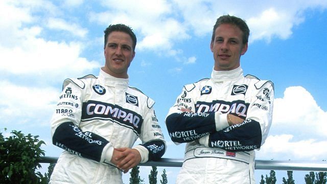 Button started his career in 2000 at Williams alongside Ralf Schumacher