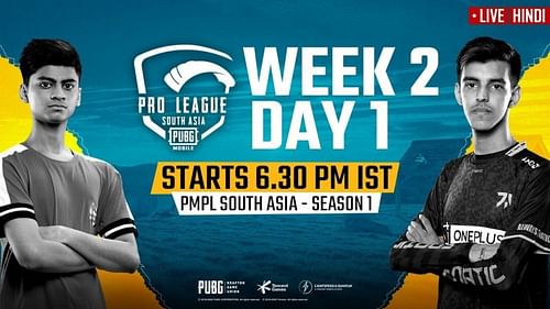 PMPL South Asia 2020 Week 2 Day 1 Schedule