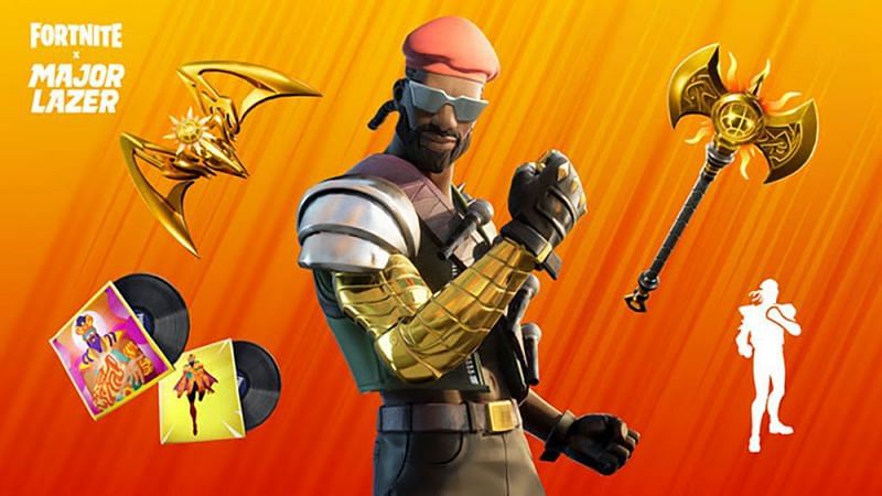 Major Lazer Bundle is currently available in the Fortnite item shop.