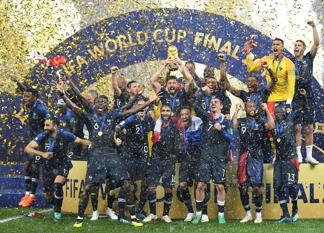 France XI comprising footballers of French origin