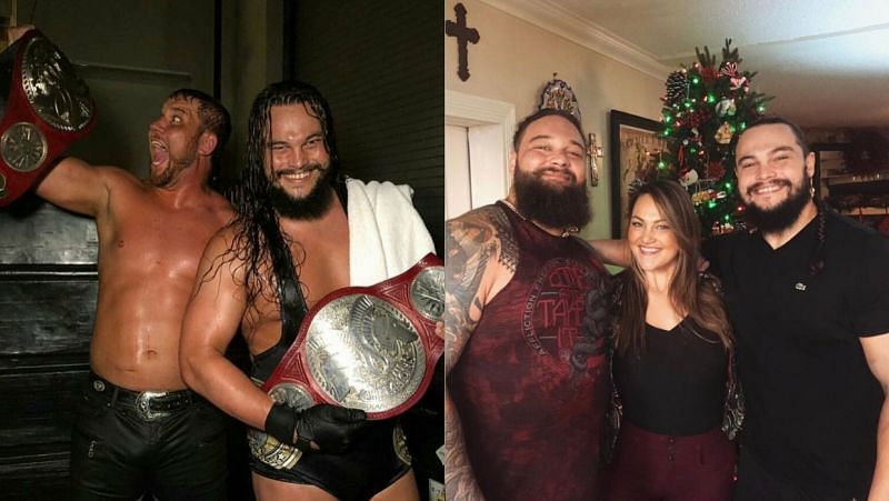 Bo Dallas with Curtis Axel and Bray Wyatt