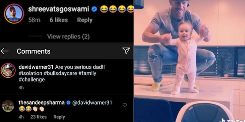 Reactions from IPL and national teammates have been pouring in after David Warner posted new videos