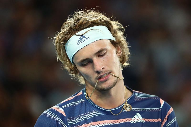 Alexander Zverev at the 2020 Australian Open