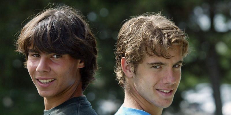 Rafael Nadal (left) and Richard Gasquet