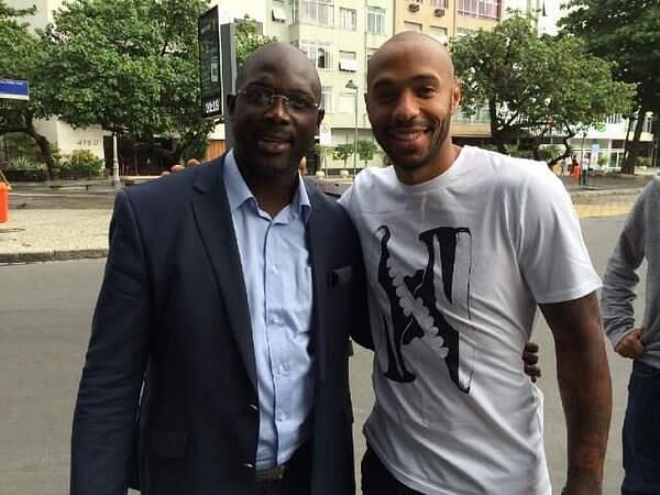Current President of Liberia, George Weah, and Arsenal legend Thierry Henry, were world-class players who got their big breaks through Arsene Wenger