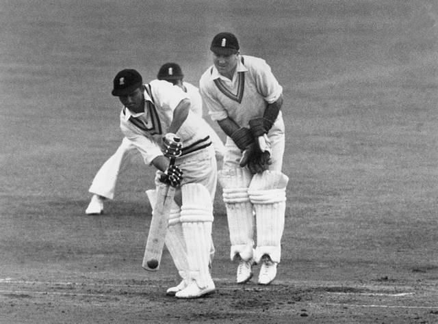 Vijay Hazare scored a valiant second innings hundred against West Indies in the 1949 Brabourne Test. 