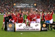 The Premier League was the first title in an extraordinary treble winning season for Manchester United