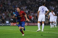 Lionel Messi during the UEFA Champions League Final against Manchester United