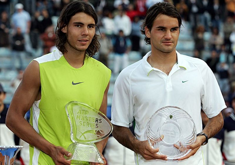 Rafael Nadal beat Roger Federer in a pulsating final to win the 2006 Rome Masters title