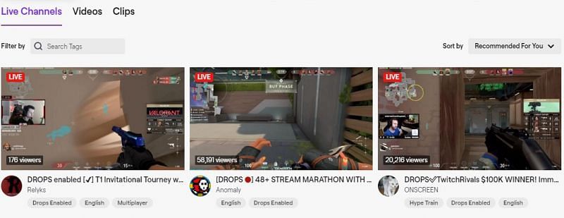 Valorant beta keys are availalbe on streams tagged with &#039;DROPS ENABLED&#039;