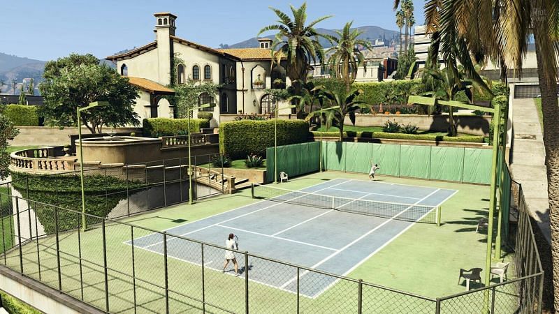 Play tennis in GTA 5. Image: Pinterest