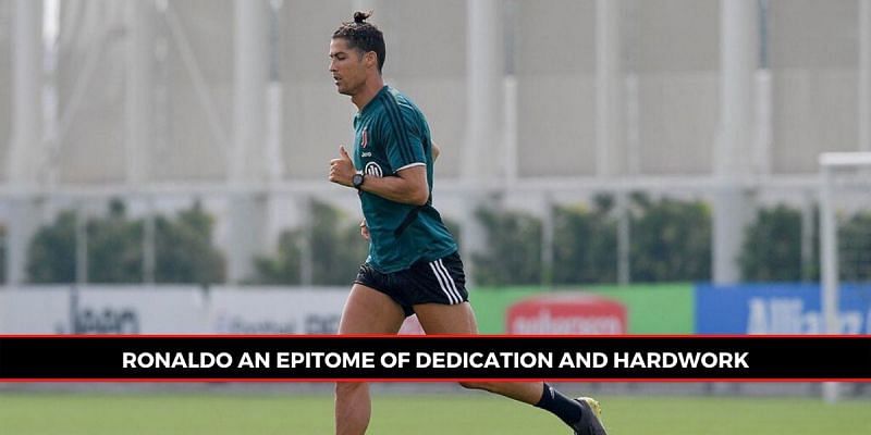 Ronaldo was pictured in first-team group training for the first time since March (Picture: Sportskeeda)