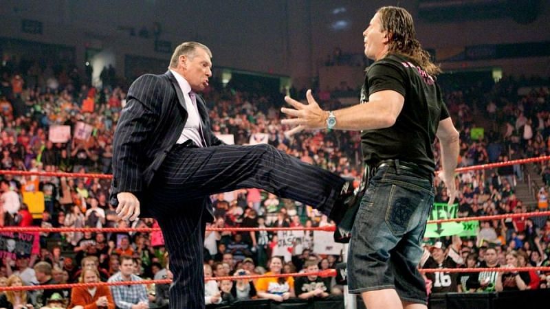 Vince McMahon and Bret Hart