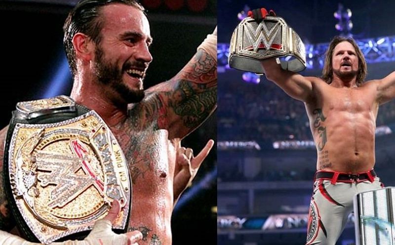 CM Punk (left) vs AJ Styles is a dream WWE match
