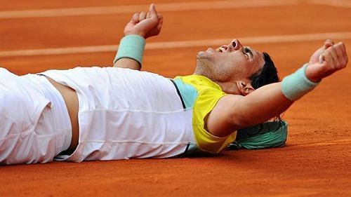 The winning moment for Rafael Nadal
