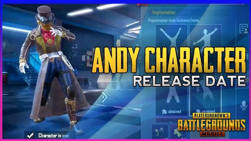 PUBG Mobile Andy Character, Image via Avi Gaming