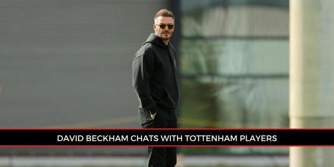 EPL legend David Beckham discusses life as a footballer with Tottenham stars