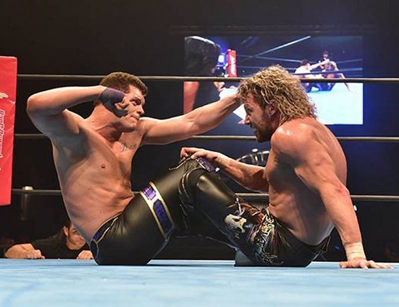 Cody in action against Kenny Omega