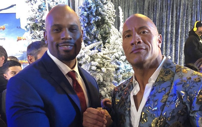 Shad Gaspard with The Rock [Image - Twitter/Shad Gaspard]